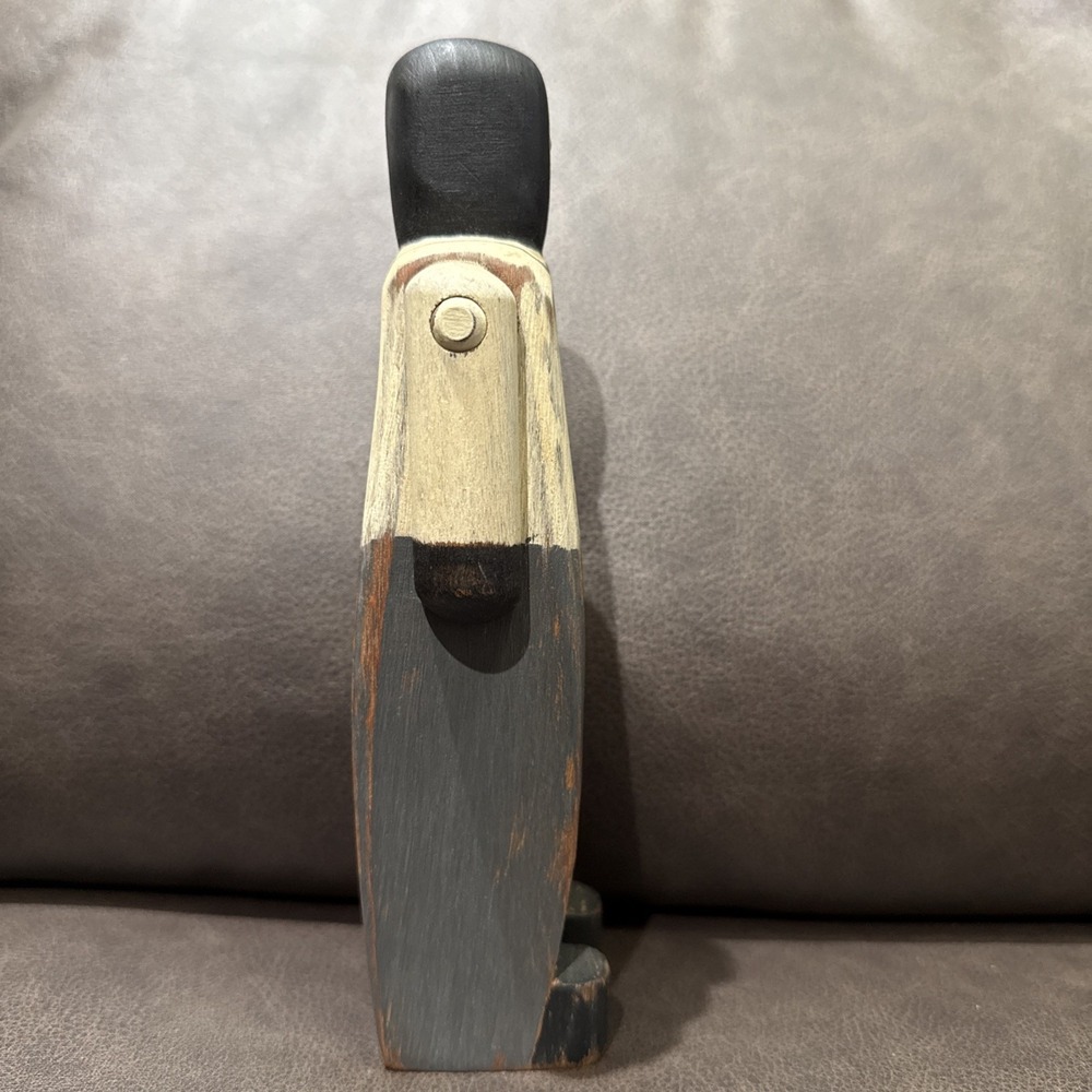 Wolf Creek Hand Carved Black African Cook Chef USA Vintage 1986 Signed MJ Dated - Picture 4 of 5